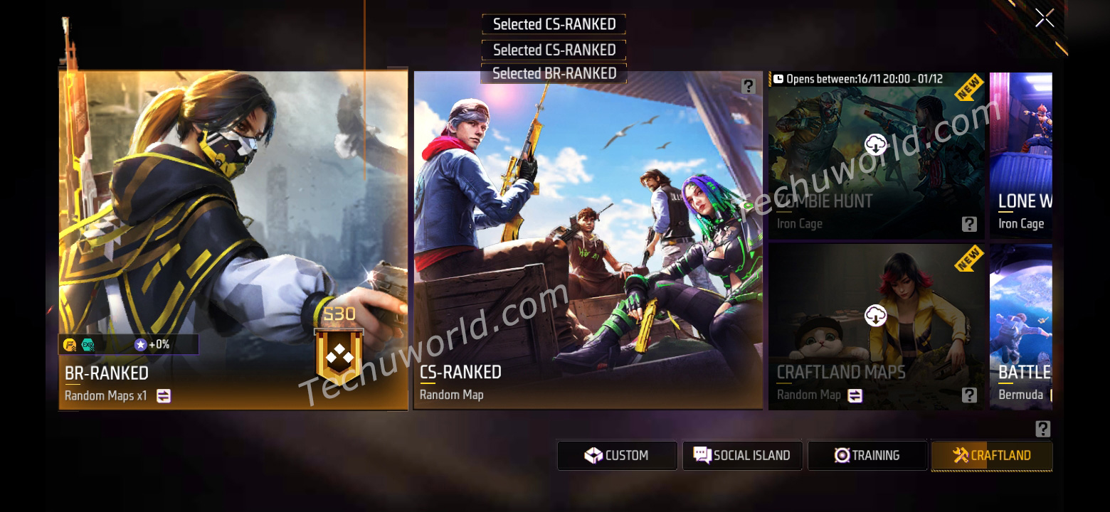  game modes in free fire lite apk